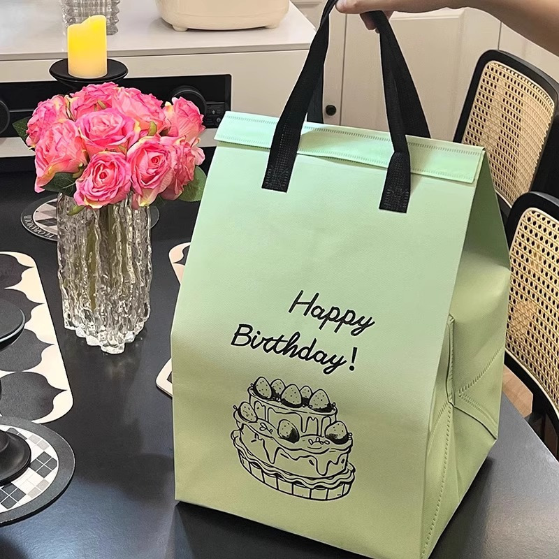 4寸6寸8寸10寸一次性外卖专用生日蛋糕包装保温袋铝箔加厚可钉制