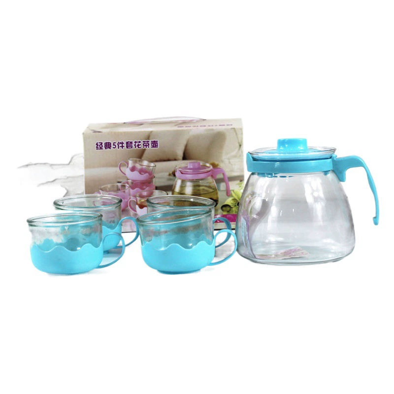 Прямые продажи с фабрики чайник из пяти предметов Набор Цветочный чайник из пяти предметов большой емкости