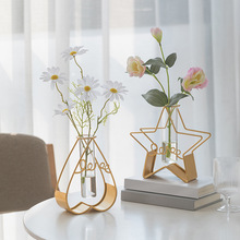 北歐ins風創意水培試管壁掛花瓶簡約桌面擺件客廳假花餐桌裝飾