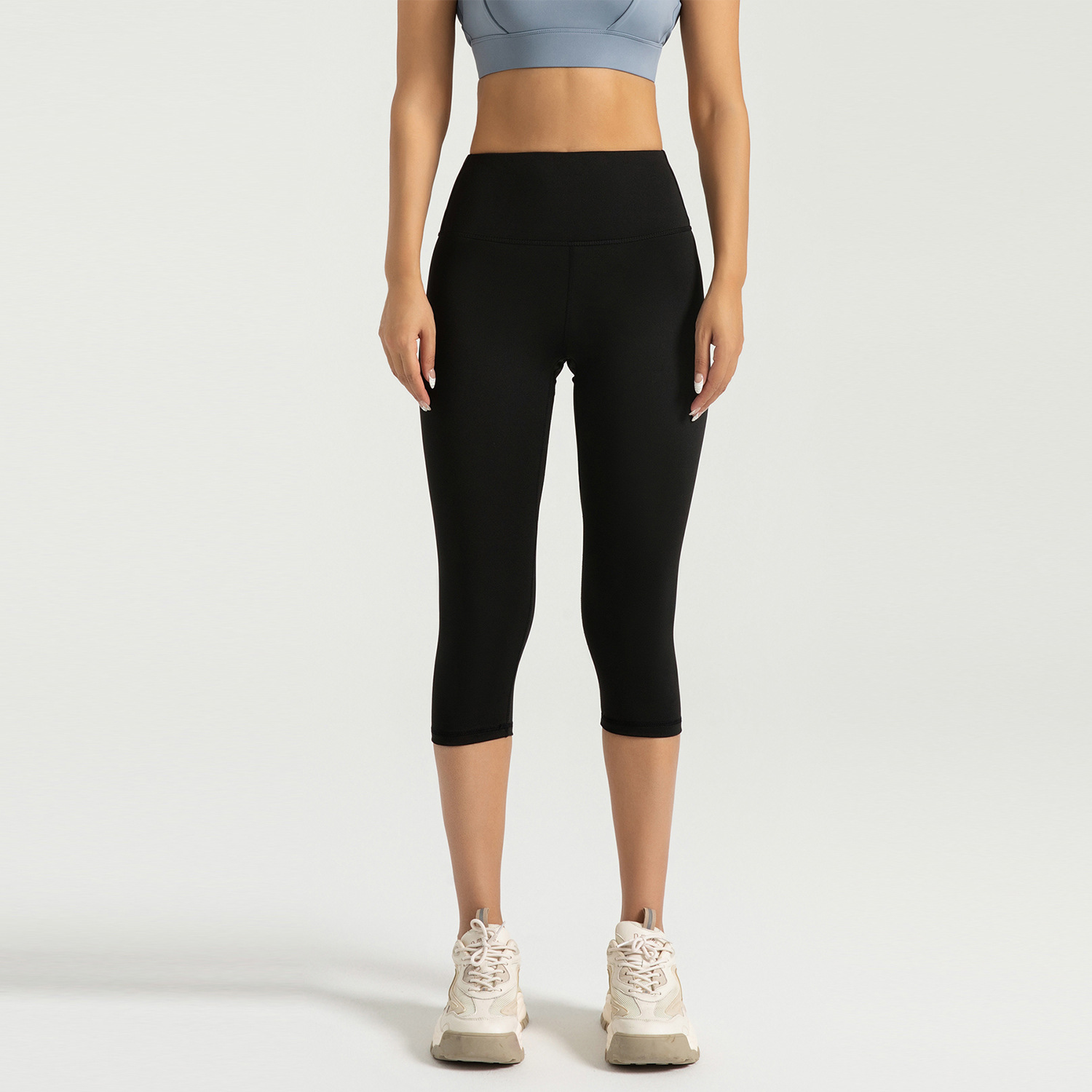 Zona especial transfronteriza de Peach Seven Pantalones de gimnasio de cintura alta elástica de elevación de cintura alta Peach Clip Pantalones de gimnasio