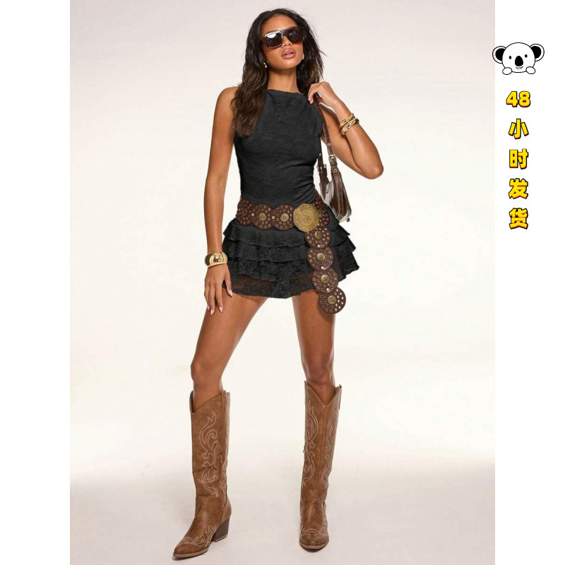 C 82773 Asymmetric hem slim T-shirt