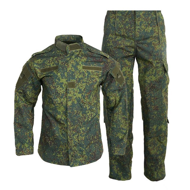 Traje de camuflaje ruso Little Green Man, conjunto de ropa de trabajo para hombre, ropa de fanático militar, traje de camuflaje resistente al desgaste de manga larga, traje táctico de entrenamiento
