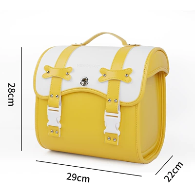 Motorcycle trunk Bag, Universal Motorcycle Backrest Storage - v13-yellow