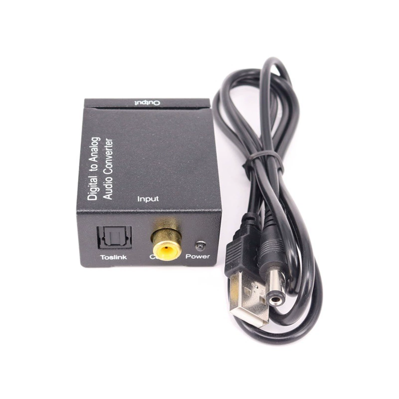 Цифро-аналоговый аудиопреобразователь Цифровой коаксиальный/оптоволоконный преобразователь в Аналоговый блок