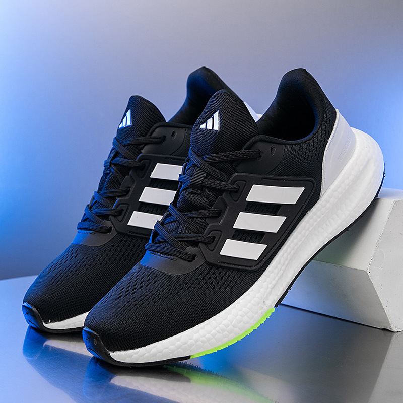 Adi Running Shoes Men's Shoes Summer Black sneaker Casual Shoes Lightweight Shock Absorbing Jogging Shoes Breathable Mesh Women's Shoes