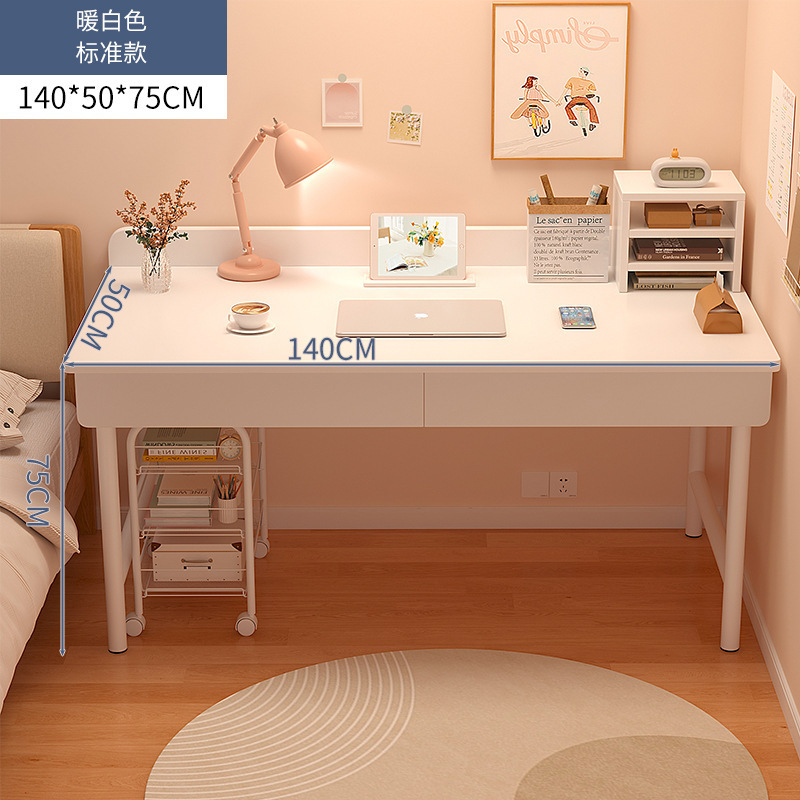 Comodador dormitorio de niñas 2 en 1 mesa de maquillaje 2025 nuevo estilo de crema de lujo ligero escritorio de escritorio casero de alta calidad