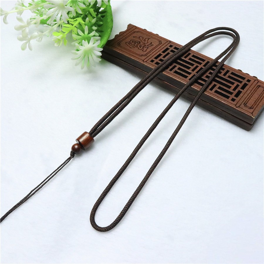 Cordón colgante al por mayor cordón de cuello multicolor jade ágata cordón tejido ajustable cordón de collar más cuentas de jade