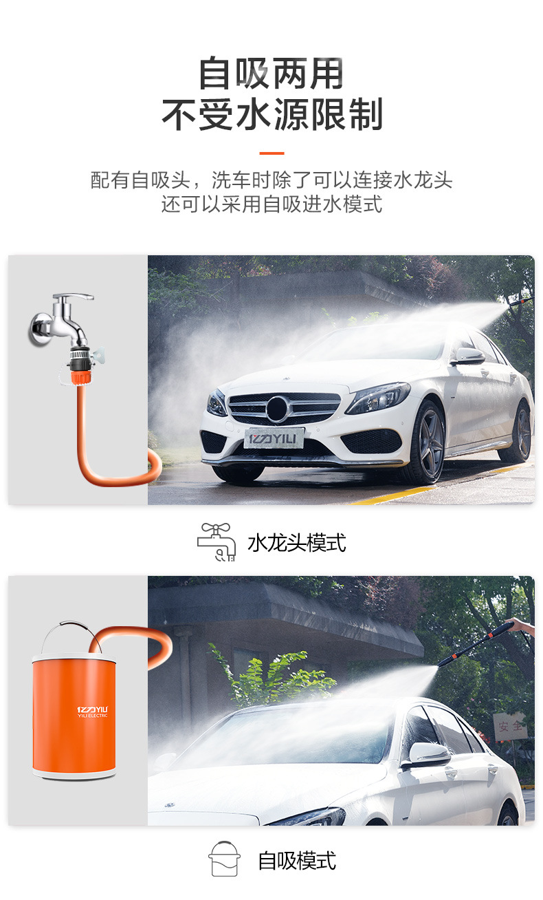 Yili 5310 Ultra-High-Pressure High-Power Cart-Wash Machine Water Gun Head Car Wash Pump Head Household Gadget
