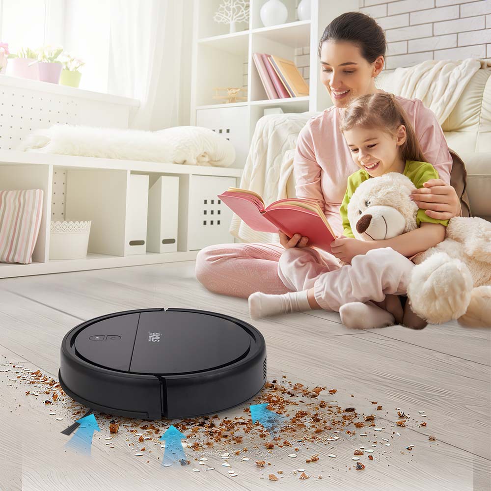 WINNING STAR Comercio exterior Lazy Home Succión y barrido Máquina de limpieza integrada Aspiradora inteligente automática