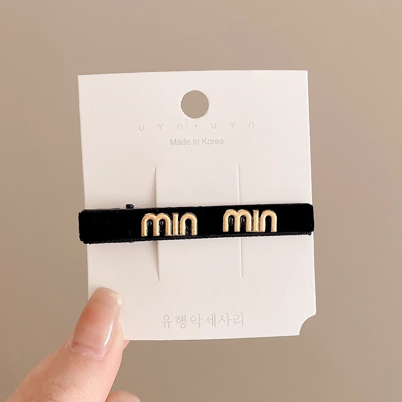 Camellia clásica de terciopelo negro clips delicado clips de frangeo in coreano clip de borde clip clip clip de pelo adornamiento