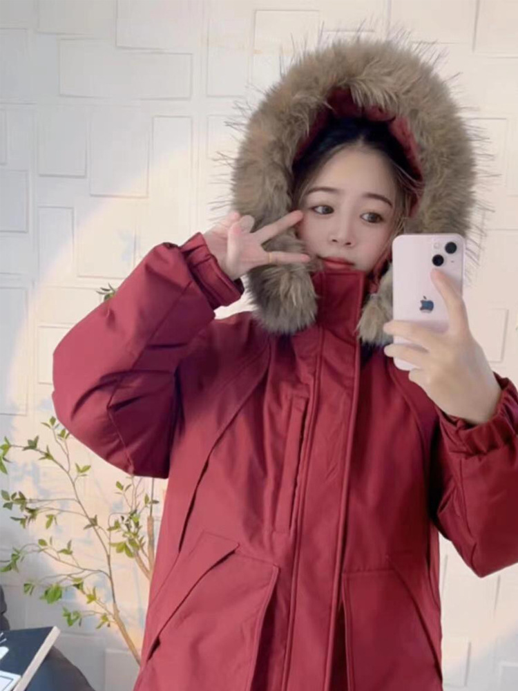 2025 invierno nuevo estilo superando el gran cuello de cabello grueso suelto corto calentamiento casual chaqueta de moda temperamento de algodón