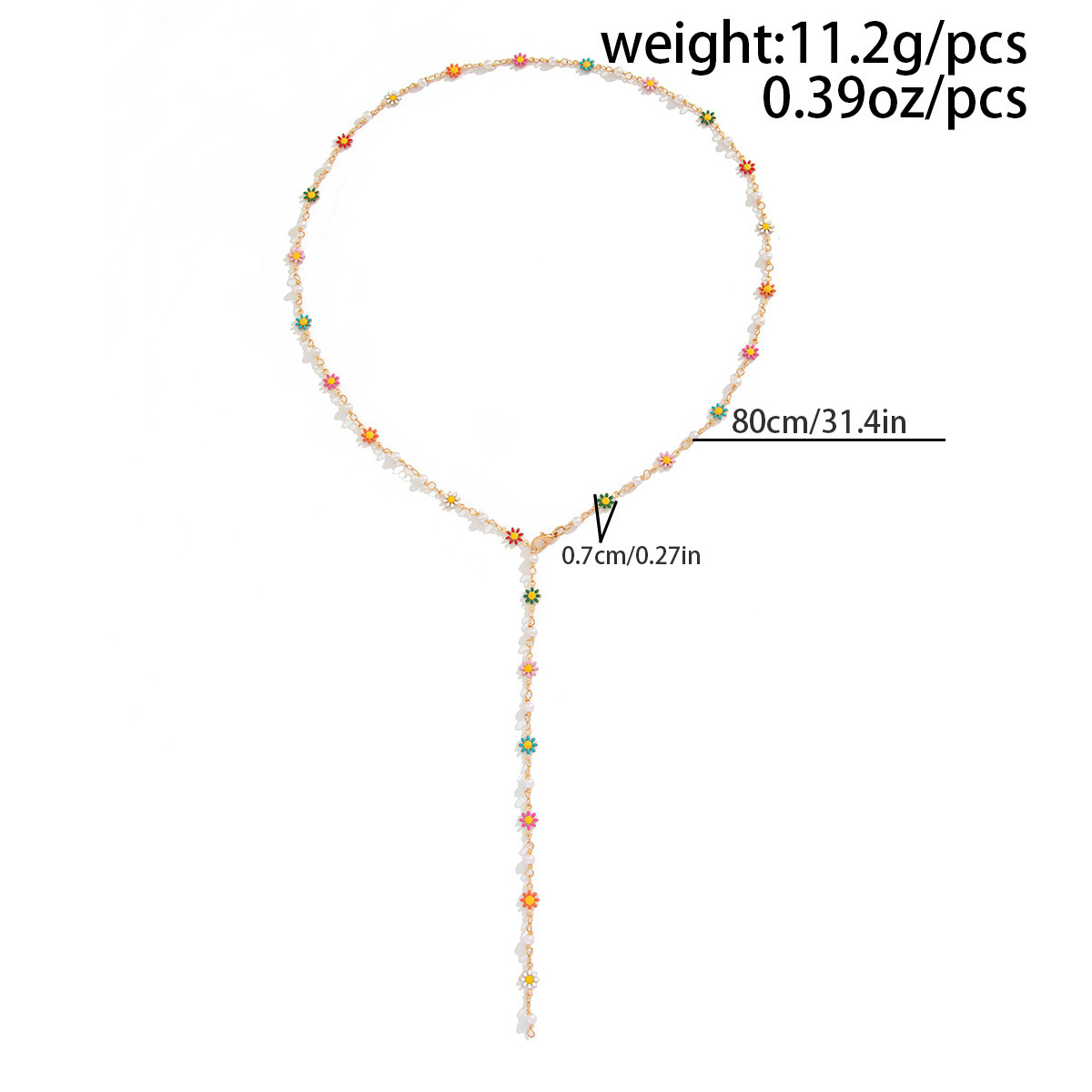 50g Weight Artificial Crystal, Copper Pendant Material Wholesale Jewelry Vintage Style Classic Style Flower Artificial Crystal Copper Plating Long Necklace