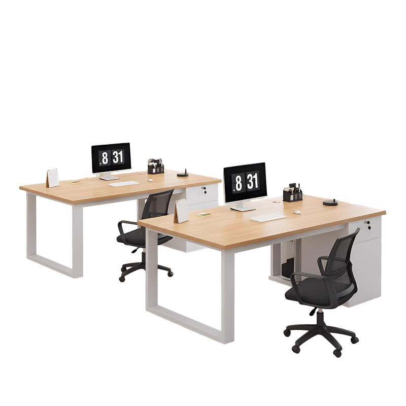 Mesa de oficina de personal simple mesa de oficina moderna mesa de personal combinación de mesa y silla simple mesa de computadora