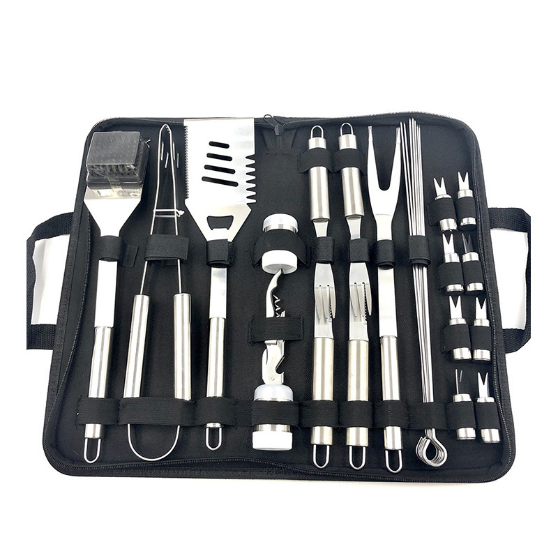 Amazon BBQ acero inoxidable Oxford fabricantes set de parrilla al aire libre en stock set de herramientas de parrilla