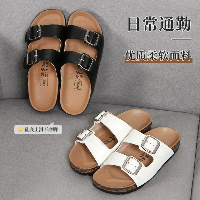 Сандалии Lazy Boken, женские летние полутапочки для уличной носки на пляже, нескользящая обувь на толстой подошве, оптовая продажа, трансграничные тапочки из ПВХ