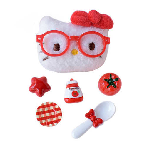 Bestselling Xiaohongshu-style cute rabbit cat accessory hole shoes DIY accessories wholesale PJ1765