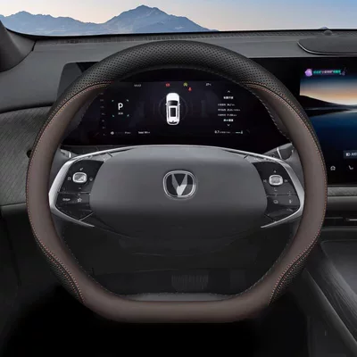 Steering Wheel Cover, Fourth/Third | Steering wheel cover - black-brown-set-type-ultra-thin-style-default