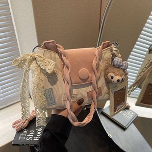 Amy Rabbit Women's Bag 2025 New Casual Handbag Fashionable Easiest for Match Casual Texture Crossbody Small Square Bag B3