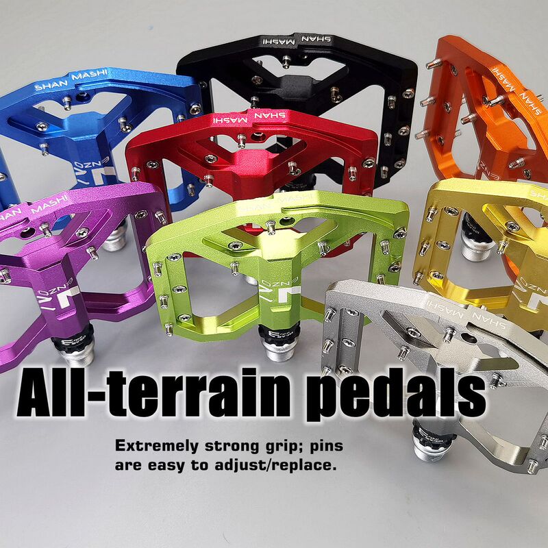 shanmashi ENZO flat CNC bicycle pedal mountain bike 6 bearing pedal road bicycle pedal