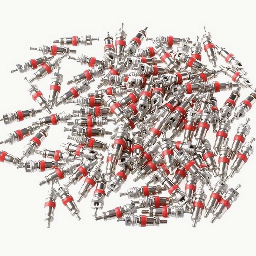 Завод прямой 9001 цинковый сплав/медная пластина сердечник клапана красная газовая игла надувная игла вакуумное сопло сердечник 100/