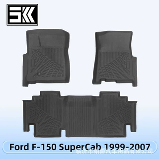 适用于Ford F-150 SuperCab 1999-2007 3D全天候材质TPE脚垫