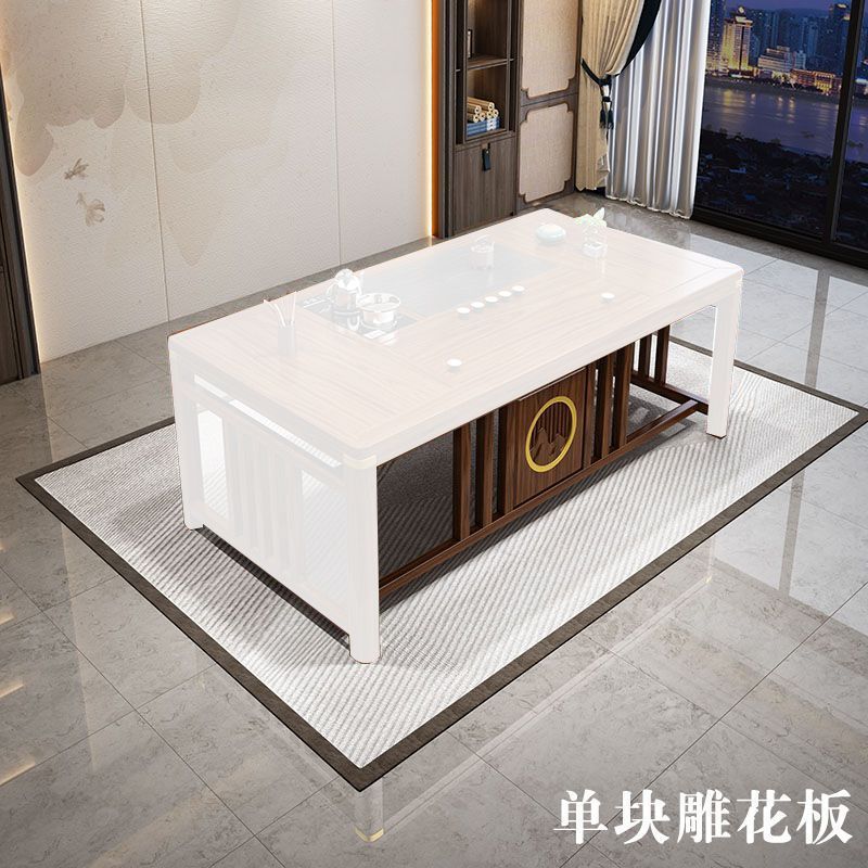 实木茶桌椅组合新中式茶台办公室茶几家用茶具套装一体禅意泡茶台|undefined