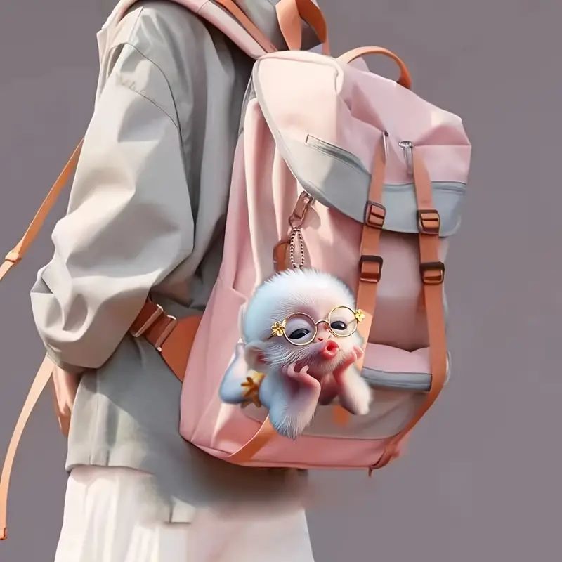 Acrílico plano para automóviles accesorios de mochila accesorios de decoración para el hogar mochila colgante colgante de árbol de Navidad image 4