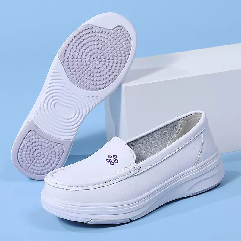 四季软底透气妈妈鞋中老年舒适不累脚护士鞋厚底小白鞋单鞋女批发