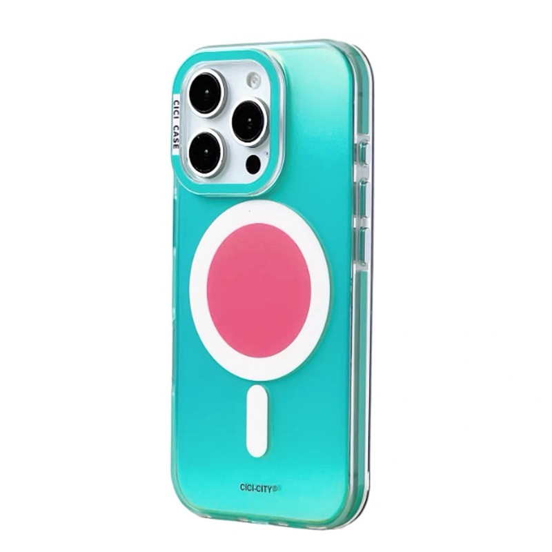 マグネット式マットレーザーマカロン iPhone15/16promax対応 スマホケース Apple17 耐衝撃 シンプル|undefined