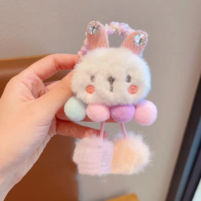 Coolomi banda de pelo para niños cuerda de pelo lindo Sanrio lana de dibujos animados banda de goma chica Cola de Caballo bola accesorios para el cabello