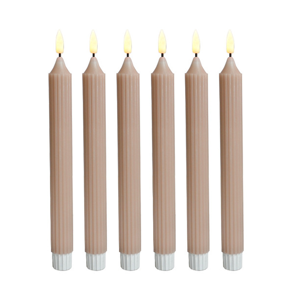 Morandi color rod wax paraffin LED electronic candle light Christmas…