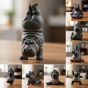�羳Clumsy Yoga Master Hippo��׾���٤�󎟺��R��֬�b�Ʒ�[��