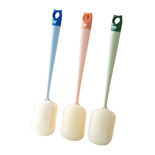 Long-handled cup brushing cup artifact brushing water cup cleaning bottle brush no dead ends to remove tea stains sponge small brush