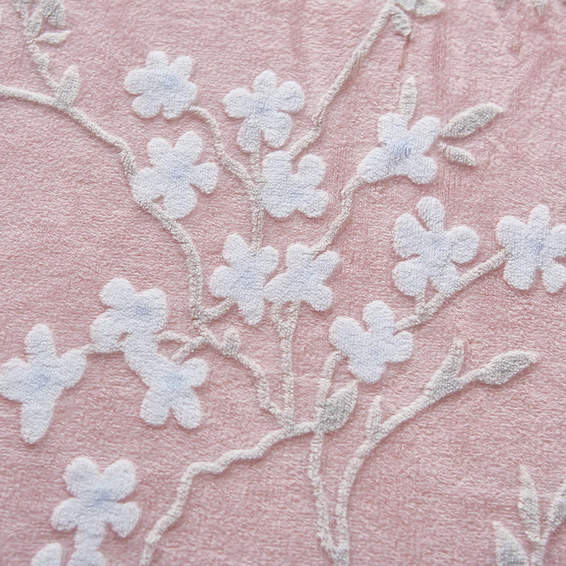 2024 nuevo estilo de terciopelo de leche de terciopelo tallado de color sólido, funda de colchón de funda de colchón