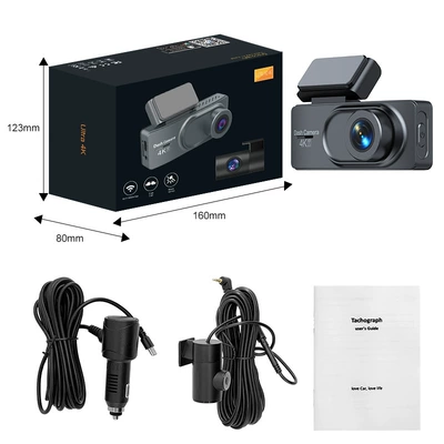 Cross-Border Driving Recorder 4K High-Definition Dual-Lens Infrared Night Vision Wifi Connected Car Dv Camera Recorder (Driving recorder) - 4k1080p-wifi-pull-back-the-lipstick