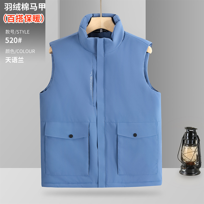 Clip de caballo de algodón caliente ropa de trabajo grupo de actividad chaleco de herramienta impermeable al aire libre logotipo personalizado chaleco grueso