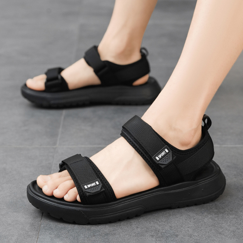 Sandals for Men Summer 2026 New Style Casual Outdoor Beach Shoes for Men Outdoor Sports Velcro Men's Non-Slip Breathable Shoes
