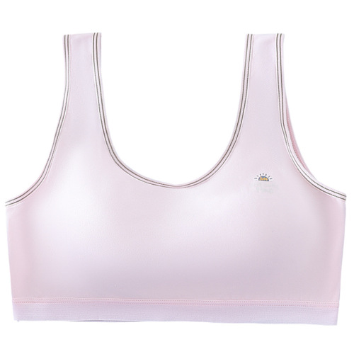 New student breathable underwear for women with large breasts to make them look smaller and prevent exposure for middle and high school students during their development period, with fixed cups to wrap their breasts