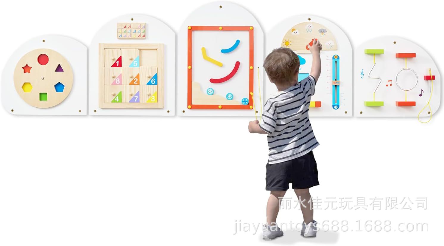 Monläurd Montessori Busy Board Sensorik Board Holzspielzeug Wandspielzeug für Jungen und Mädchen ab 6 Monaten