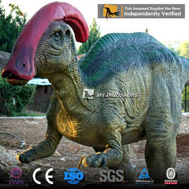 会动会叫机械恐龙园户外展品活动手工道具 大型逼真副栉龙模型