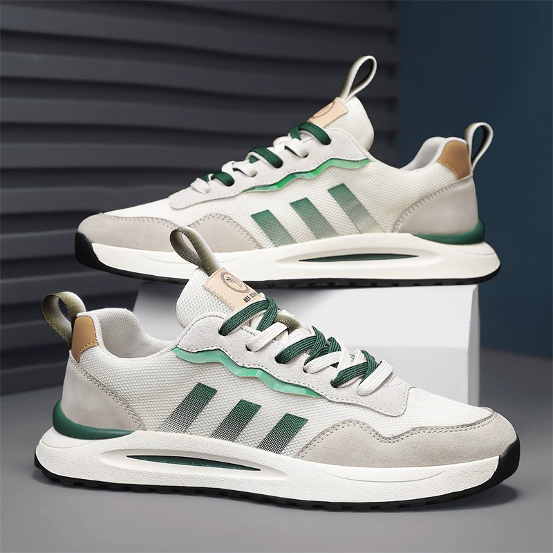 Fashionable sports shoes for leisure, breathable universal footwear, autumn, genuine leather