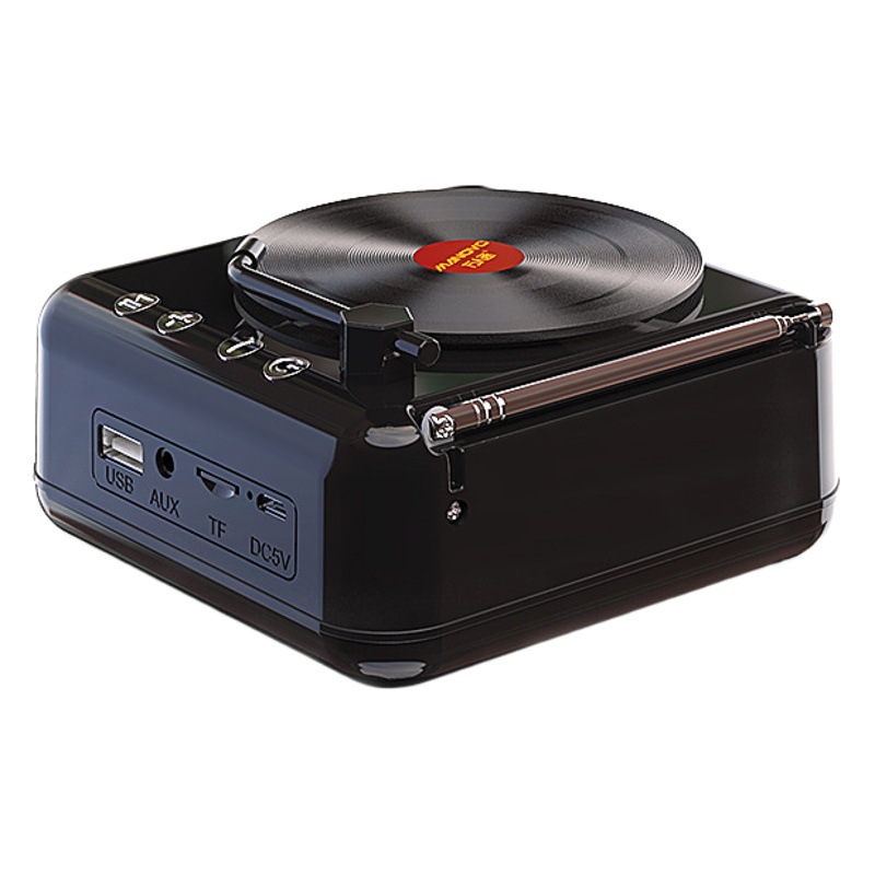 Fábrica al por mayor atómica disco de vinilo Bluetooth altavoz creativo retro fonógrafo Bluetooth audio radio regalo