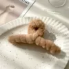 Светло‑кофейный (13 см, плюшевый перекрёстный зажим)