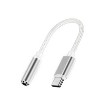 DAC解码音频转换线 type c转3.5耳机转接头USB-C数字编织音频线