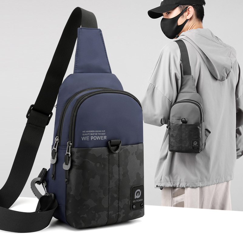 casual camouflage chest bag for work and office