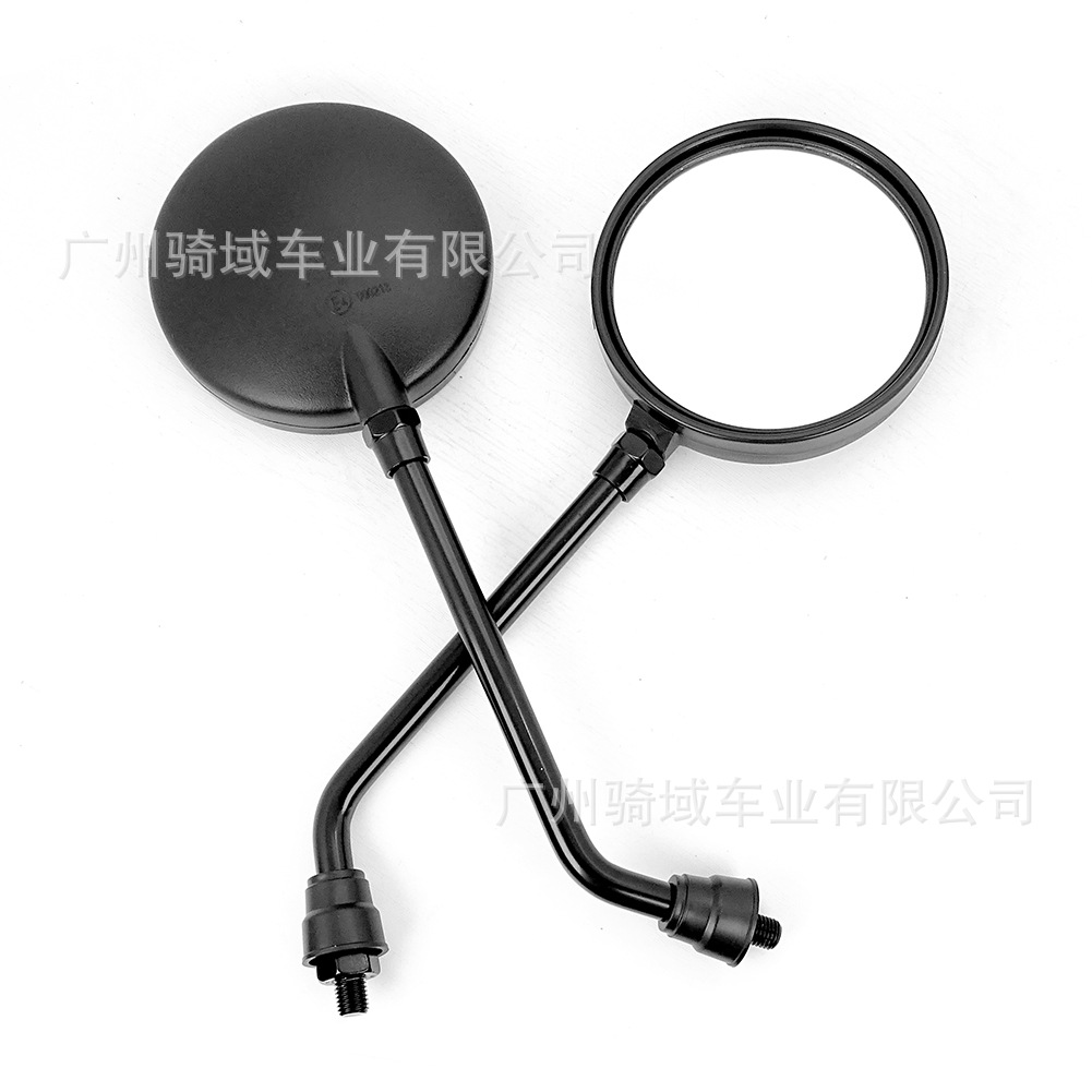 Round retro wide-angle rearview mirror for electric vehicles and motorcycles, modified long-rod reflector rearview mirror