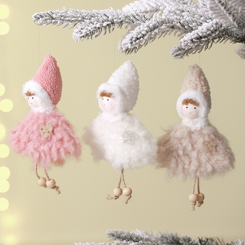 Nuevo ángel muñeca transfronteriza encantadora chica creativa colgante de peluche decoración del árbol de Navidad colgante de Navidad