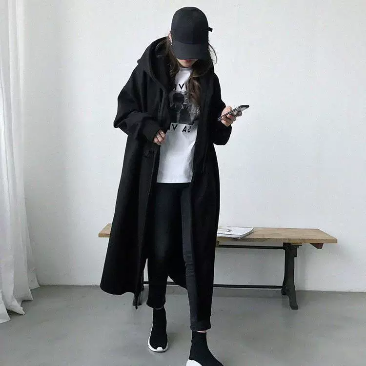 Зимний флисовый кардиган, тренчкот, толстовка с капюшоном, платье, куртка, размер oversize