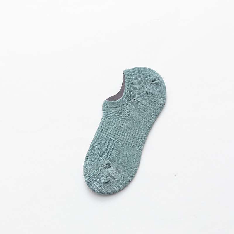 Calcetines delgados para hombres Calcetines de algodón de color sólido de tubo corto de verano Calcetines casuales de boca baja de malla transpirable Calcetines para hombres Zhuji al por mayor