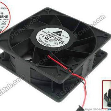 台达变频器风扇PFB1224EHE 12CM 12038 24V 1.08A 两线 保2年